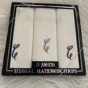 NIB BOTANY 500 MONOGRAM "C" HANKERCHIEFS